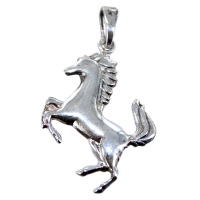 Pendentif Argent Cheval cabré - Taille 2 