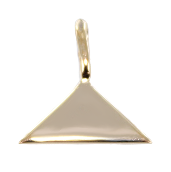 Pendentif Plaqué Or Triangle maçonnique 