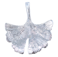 Pendentif Argent Feuille de Ginkgo - Taille 3 