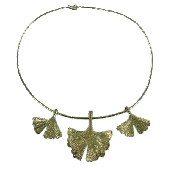 Collier Ginkgo à trois feuilles - Image 2 