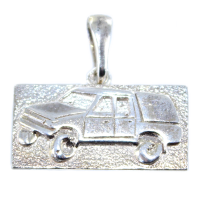 Pendentif Argent Tout terrain - Plaque 