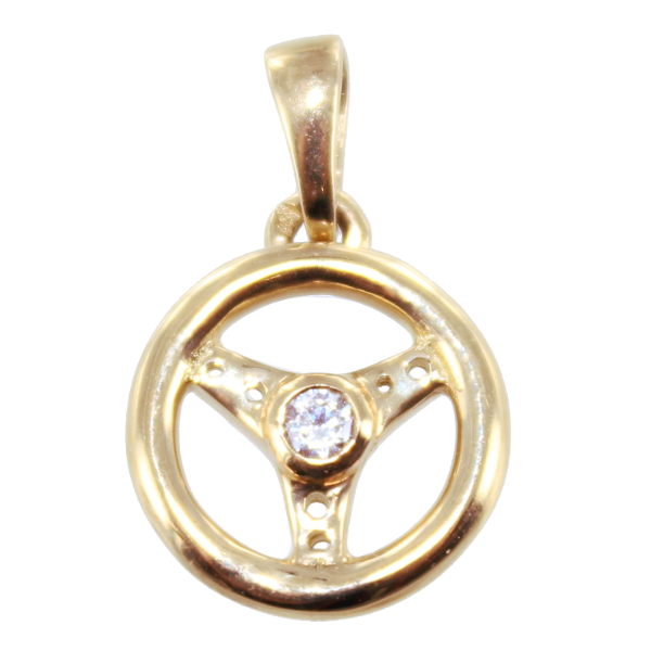 Pendentif Or Jaune Volant avec pierre 