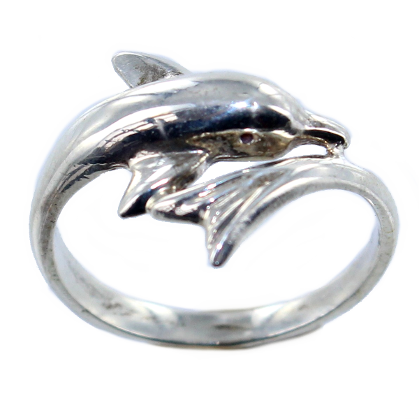Bague Argent Dauphin - Taille 3 