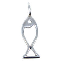 Pendentif Argent Poisson - Taille 2 