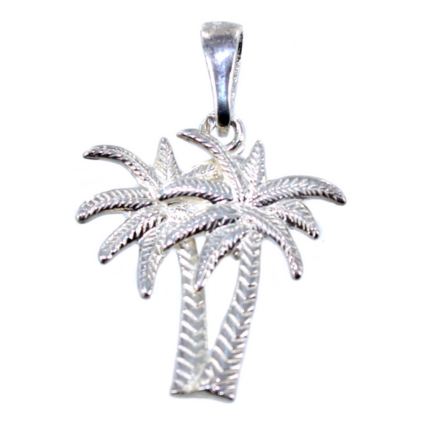 Pendentif Argent Palmiers 