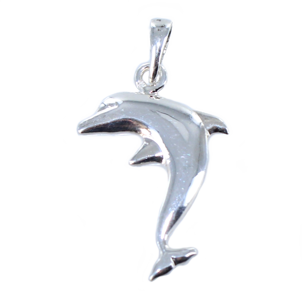 Pendentif Argent Dauphin - Demi relief Taille 2 