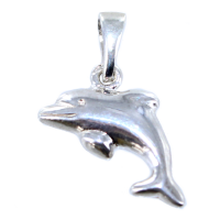 Pendentif Argent Dauphin - Demi relief Taille 1 