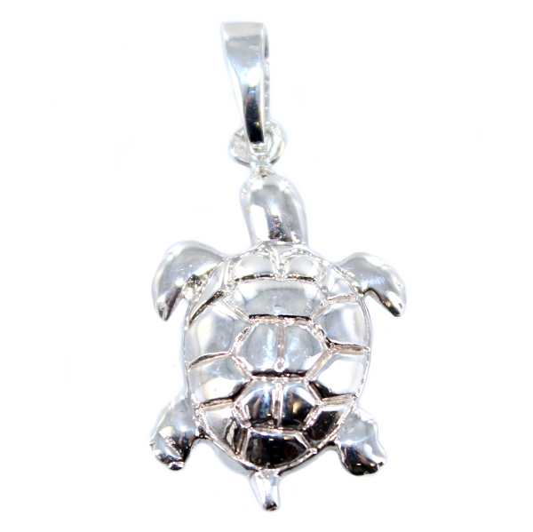 Pendentif Argent Tortue de mer - Taille 1 