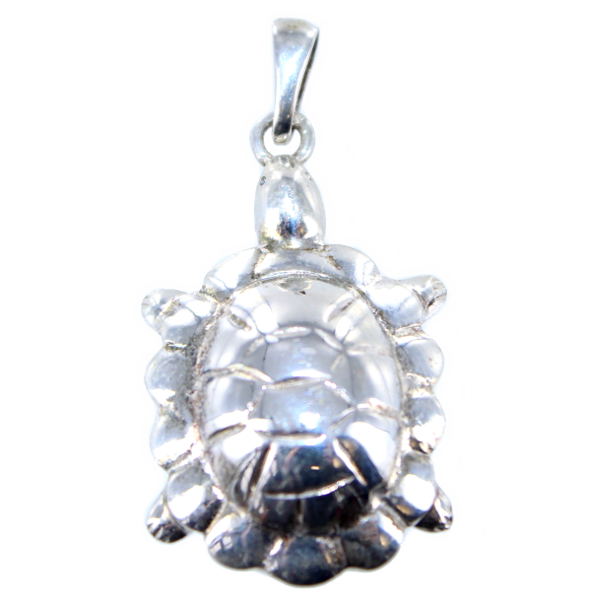 Pendentif Argent Tortue geochelone 