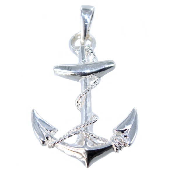 Pendentif Argent Ancre - Taille 3 