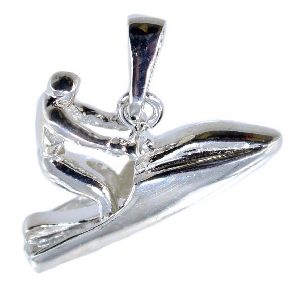 Pendentif Argent Jet ski avec pilote 