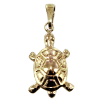 Pendentif Or Jaune Tortue - Taille 2 