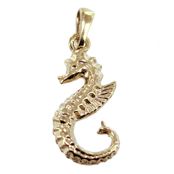 Pendentif Or Jaune Hippocampe - Taille 4 