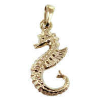 Pendentif Or Jaune Hippocampe - Taille 4 