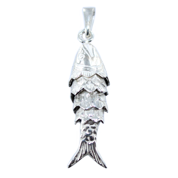 Pendentif Argent Poisson articulé - Taille 1 