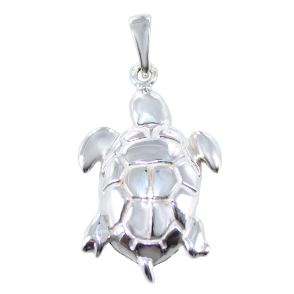 Pendentif Argent Tortue de mer - Taille 2 