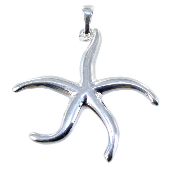 Pendentif Argent Etoile de mer - Taille 3 