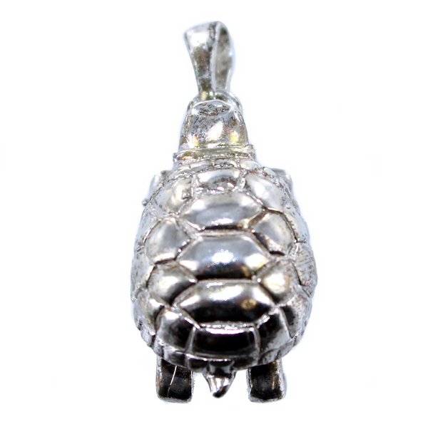 Pendentif Argent Tortue - Taille 4 