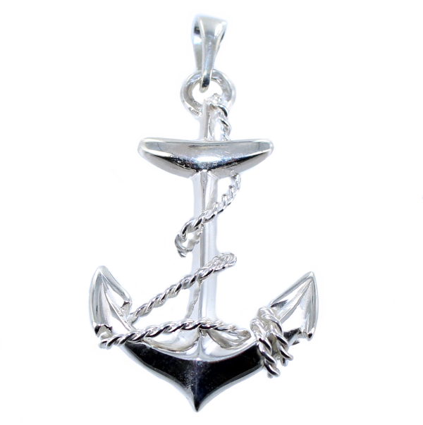 Pendentif Argent Ancre - Taille 4 