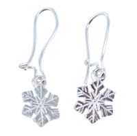 Boucles d'oreilles Argent Etoile de neige 