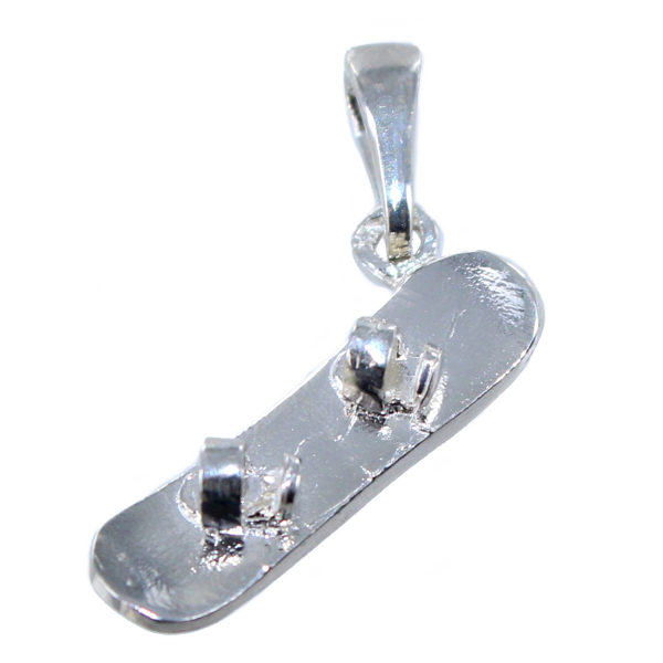 Pendentif Argent Snowboard - Taille 1 