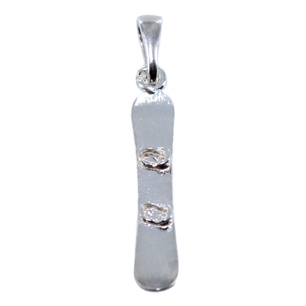 Pendentif Argent Snowboard - Taille 2 