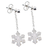 Boucles d\'oreilles&nbsp;Etoile de neige - Image&nbsp;2 