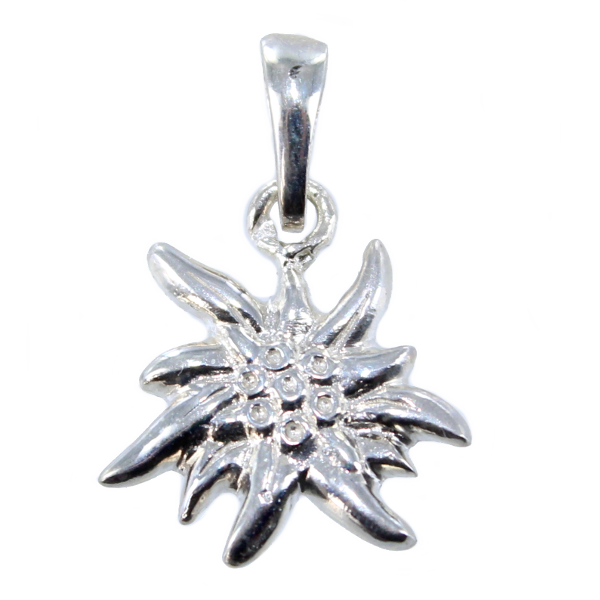 Pendentif Argent Edelweiss - Taille 1