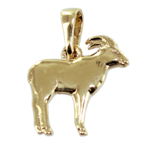 Pendentif Or Jaune Chamois - Demi-relief 