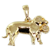 Pendentif Or Jaune Chien Saint Bernard - Taille 2 