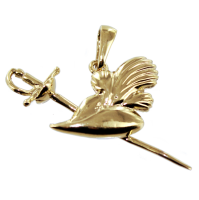 Pendentif Or Jaune Mousquetaire 