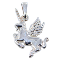 Pendentif Argent Licorne avec ailes 