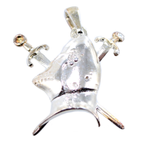 Pendentif Argent Armure de Chevalier 