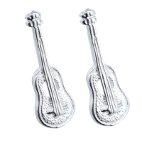 Boucles d'oreilles Argent Guitare 