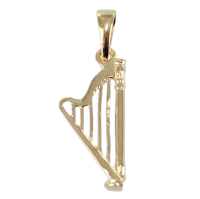 Pendentif Or Jaune Harpe - Taille 1 