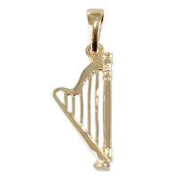 Pendentif Or Jaune Harpe 