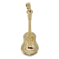 Pendentif Or Jaune Guitare - Yukulélé 