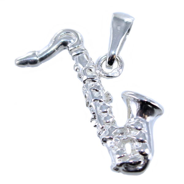 Pendentif Argent Saxophone - Volume Taille 1 