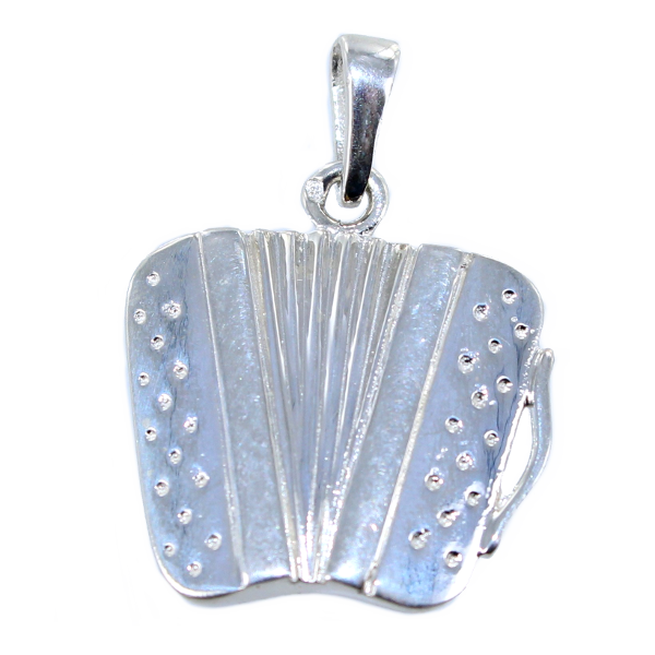 Pendentif Argent Accordéon - Taille 3 