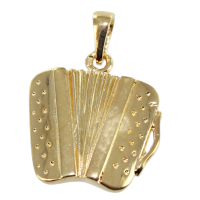 Pendentif Or Jaune Accordéon - Taille 3 