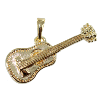 Pendentif Or Jaune Guitare mexicaine 