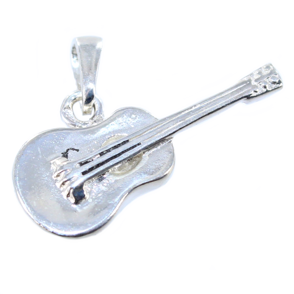 Pendentif Argent Guitare - Taille 1 