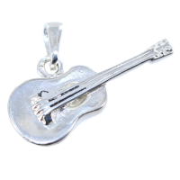 Pendentif Argent Guitare - Taille 1 