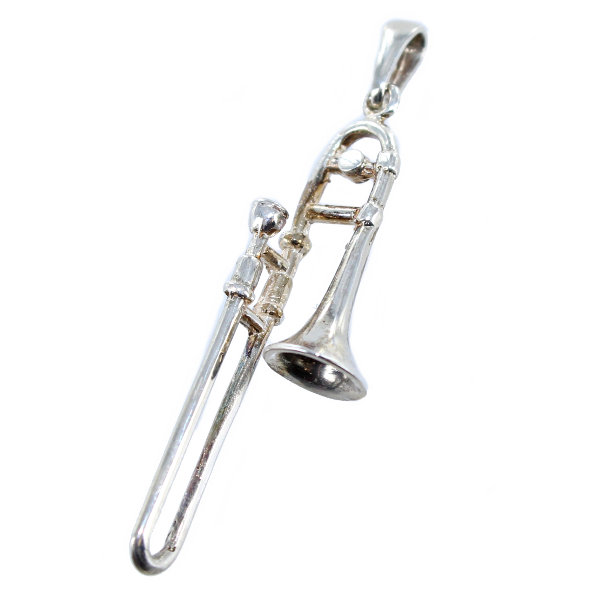 Pendentif Argent Trombone 