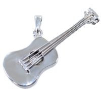 Pendentif Argent Guitare - Taille 2 