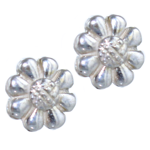 Boucles d'oreilles Argent Fleur Marguerite 