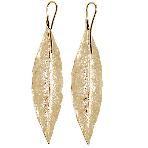 Boucles d\'oreilles&nbsp;Feuille de laurier - Image&nbsp;2 