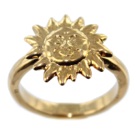 Bague Plaqué Or Soleil 