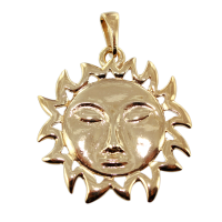 Pendentif Or Jaune Soleil - Taille 3 