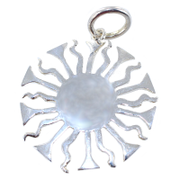 Pendentif Argent Soleil Rê 